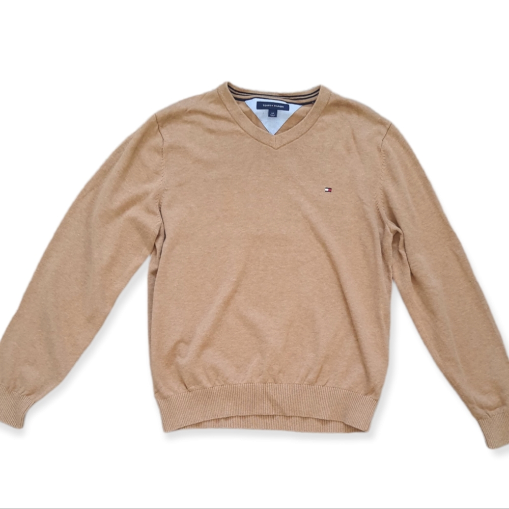 Tommy Hilfiger Mens Tan Sweater